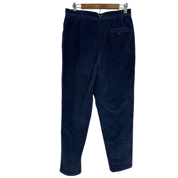 L.L. Bean Blue Original Fit Corduroy Pants Women's Size 14 Tall - Picture 2 of 11